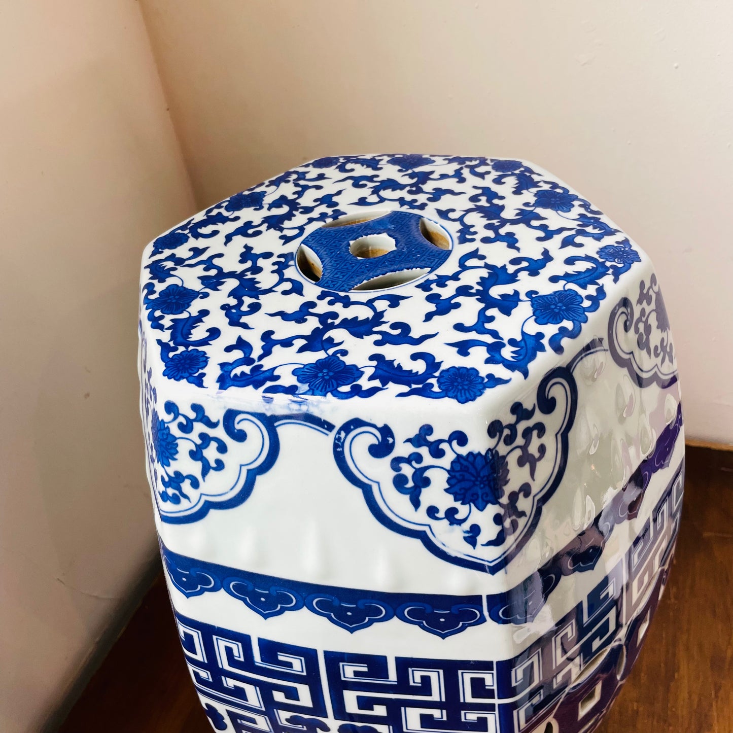 Chinoiserie Garden Stool