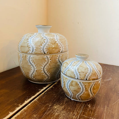 Collected Notions Brown & Cream Jar