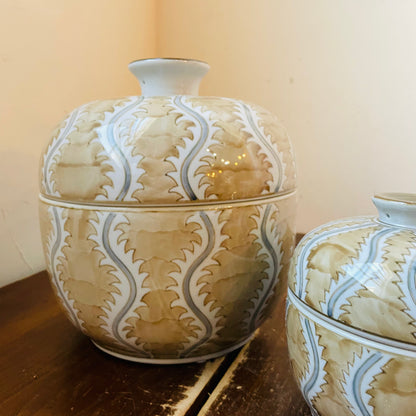 Collected Notions Brown & Cream Jar