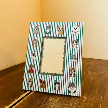 Cool Cats Embroidered Picture Frame