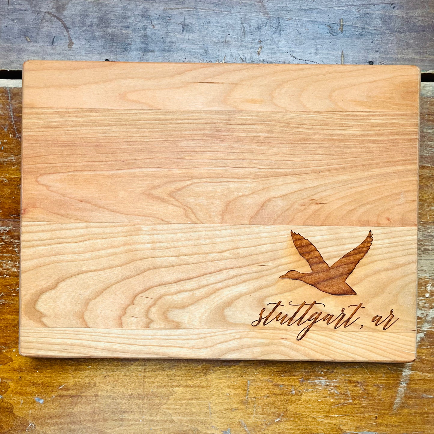 Stuttgart Engraved Wooden Cutting Board