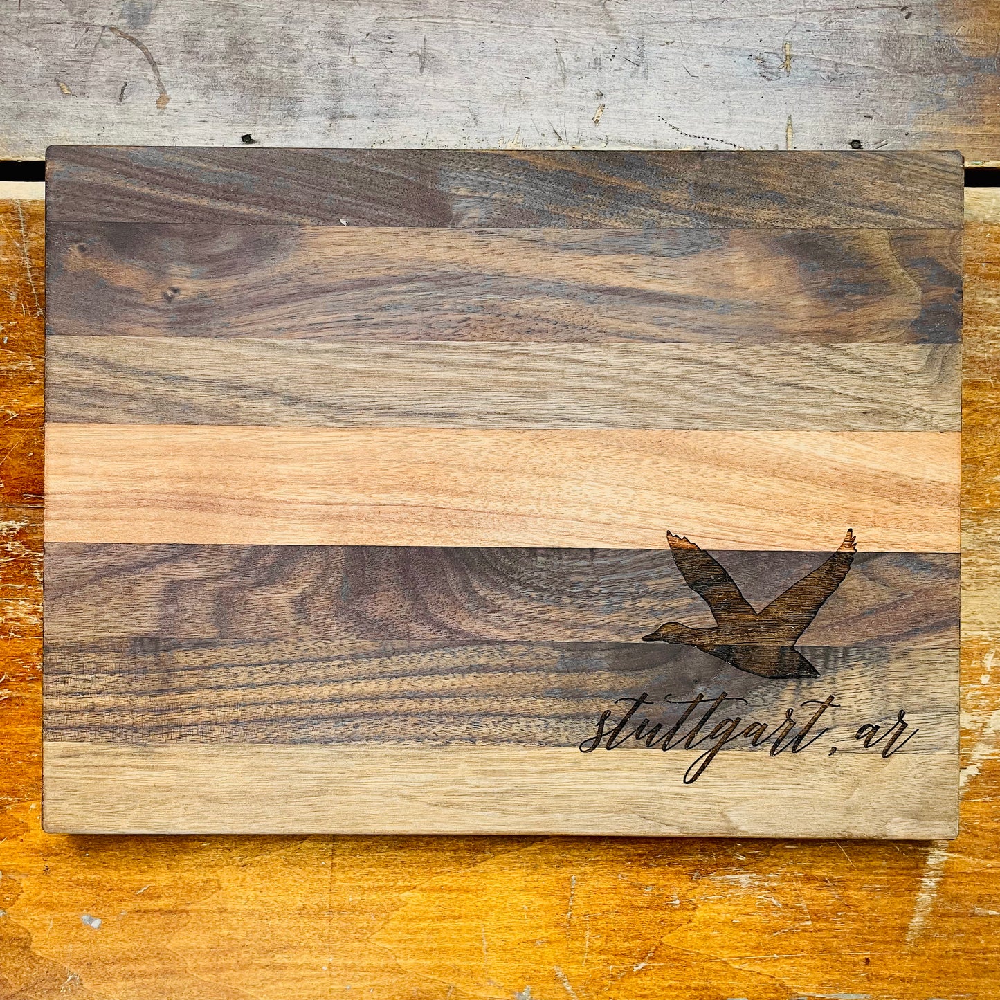 Stuttgart Engraved Wooden Cutting Board