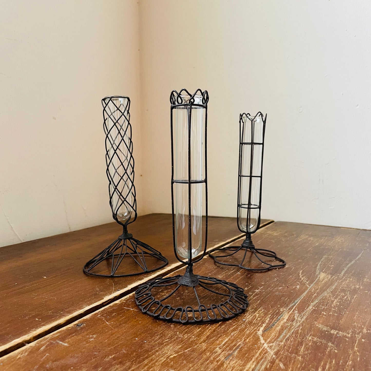 Wire Wrapped Vases- Set of 3