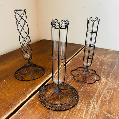 Wire Wrapped Vases- Set of 3