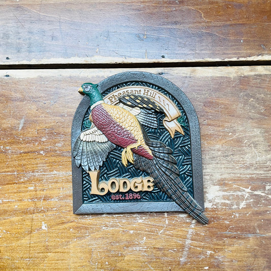 Wall Plaque, Pheasant Hill-Vintage
