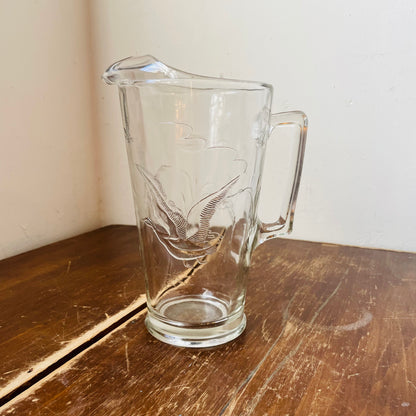 Glass Duck Pitcher-Vintage