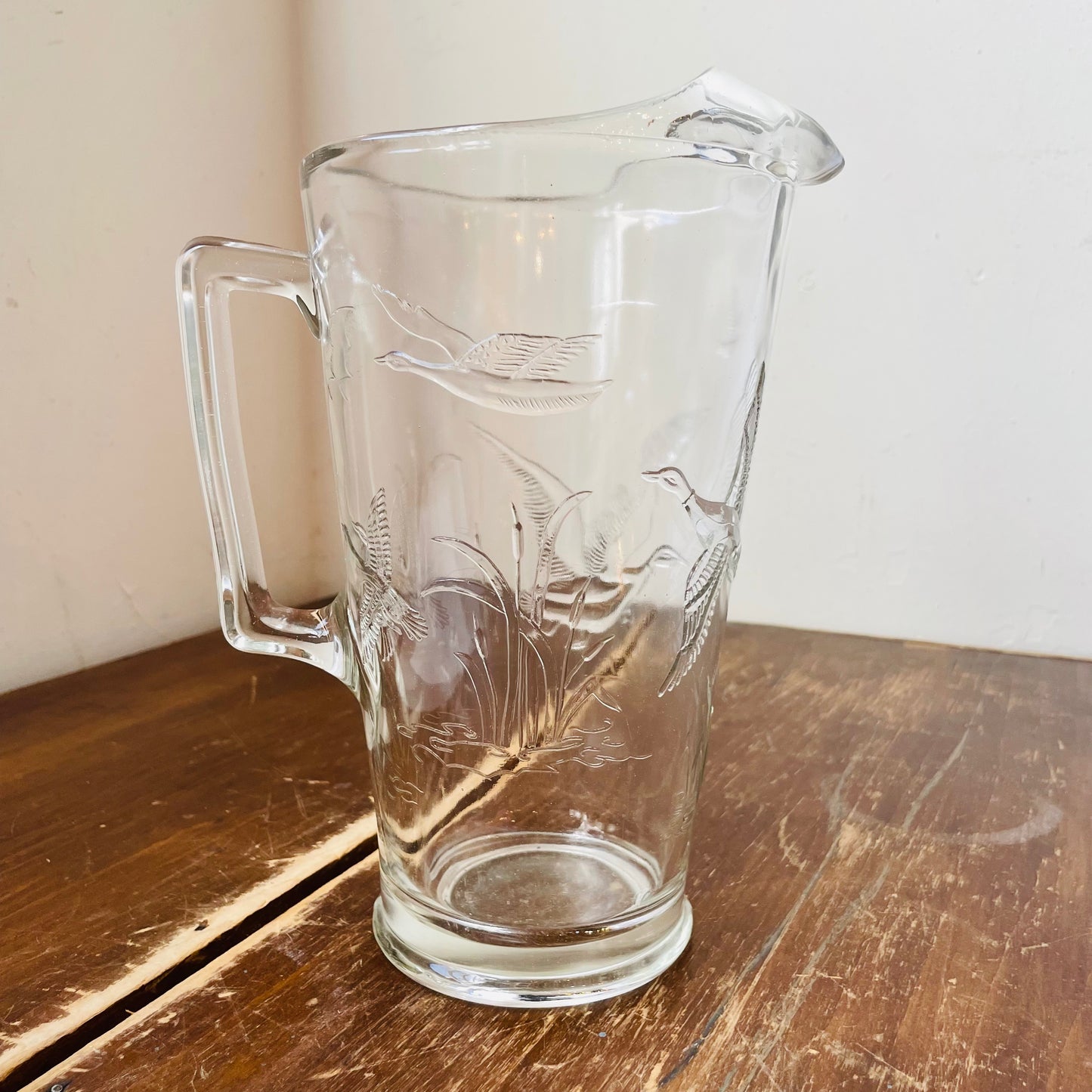 Glass Duck Pitcher-Vintage