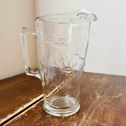 Glass Duck Pitcher-Vintage
