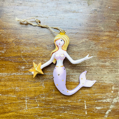 Colorful Mermaid Ornament