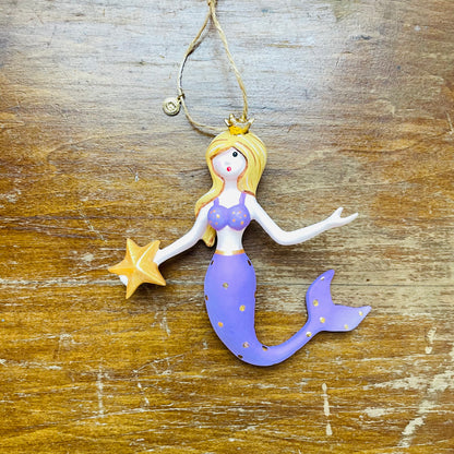 Colorful Mermaid Ornament