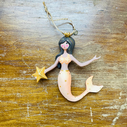 Colorful Mermaid Ornament