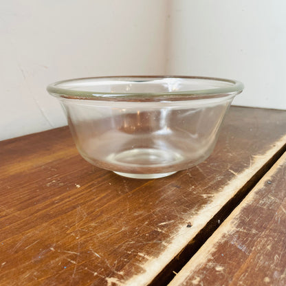 Clear Glass Mixing Bowls, Set of 3-Vintage