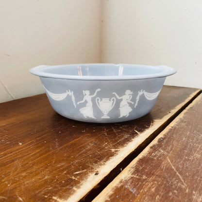 Glasbake Blue Cameo Casserole Dish-Vintage