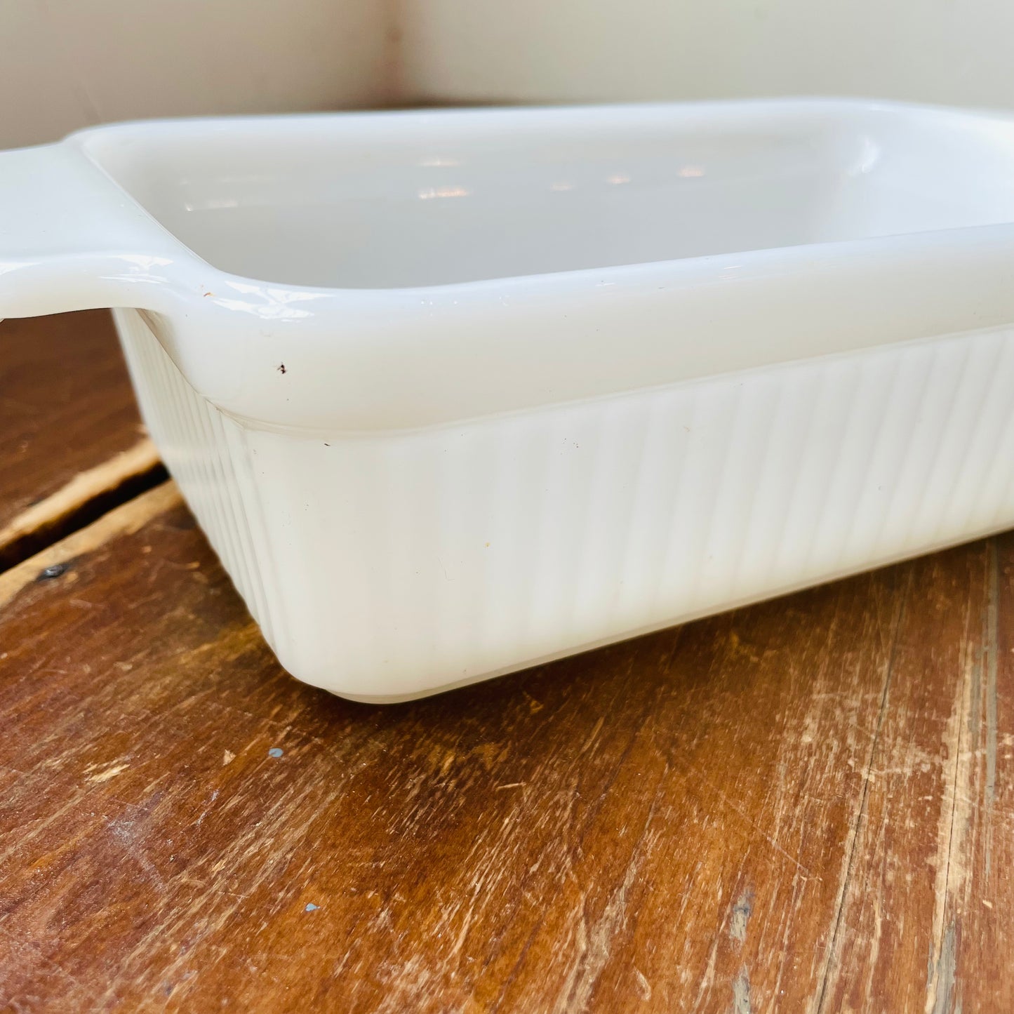 Fire King White Loaf Dish-Vintage