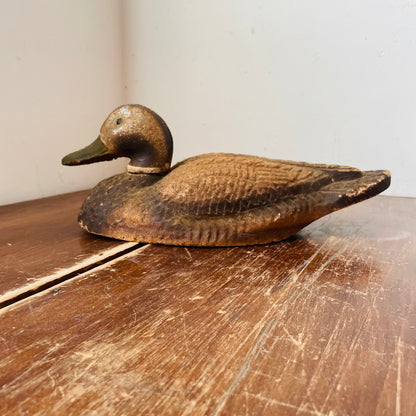 Duck Decoy, Brown Styrofoam-Vintage