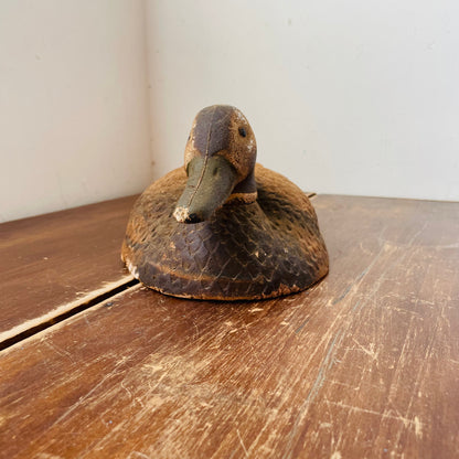 Duck Decoy, Brown Styrofoam-Vintage