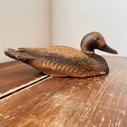 Duck Decoy, Brown Styrofoam-Vintage