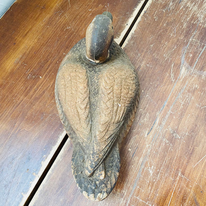 Duck Decoy, Brown Styrofoam-Vintage