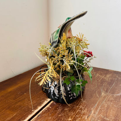Ceramic Duck Planter Lamp-Vintage