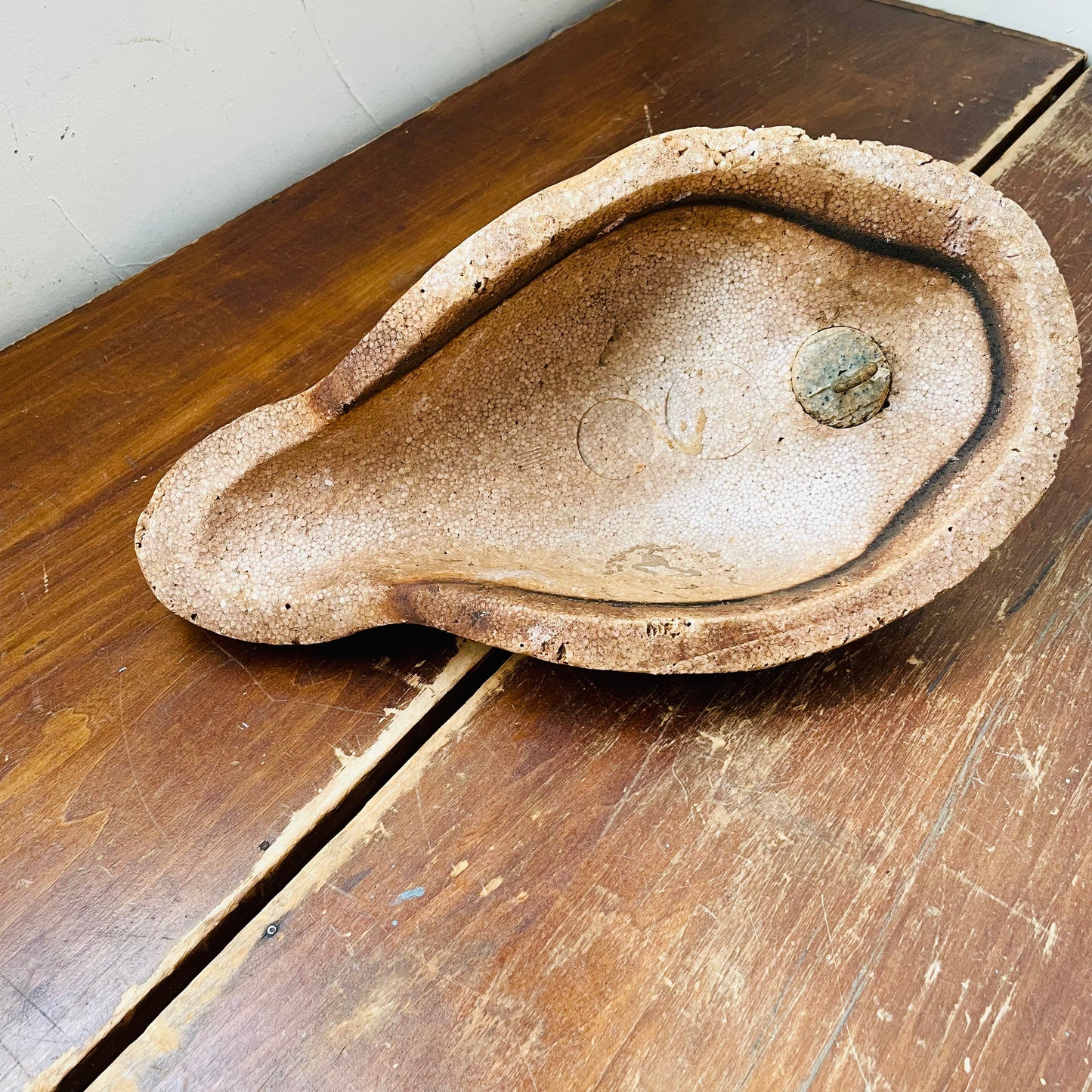 Duck Decoy, Brown Styrofoam-Vintage