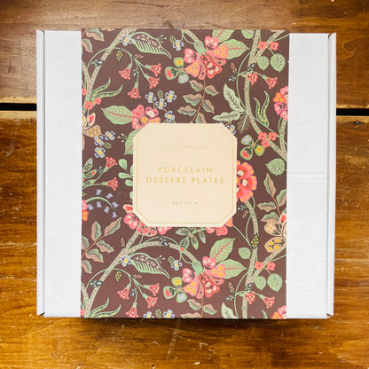 Gracie Porcelain Dessert Plate Set