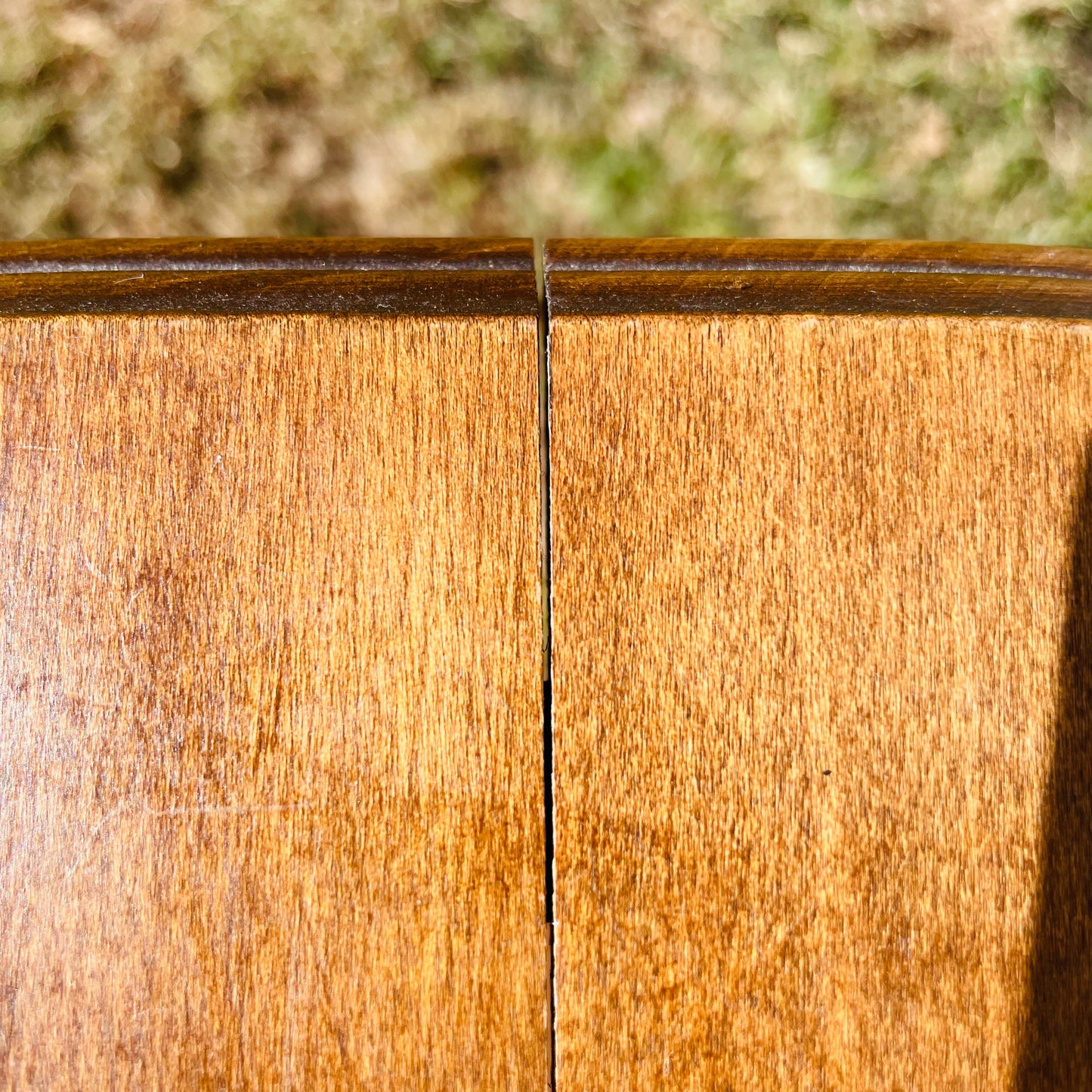 Two-Tiered Wooden Side Table-Vintage