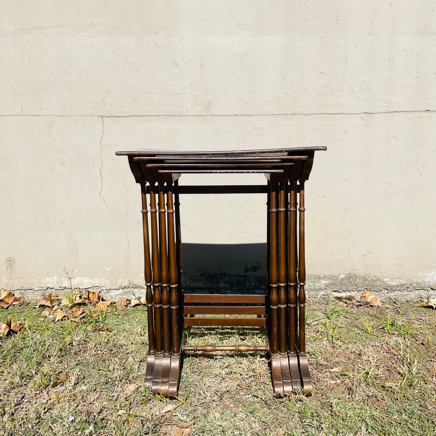 Nesting Tables, Edwardian Style, Set of 4-Vintage