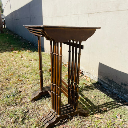 Nesting Tables, Edwardian Style, Set of 4-Vintage
