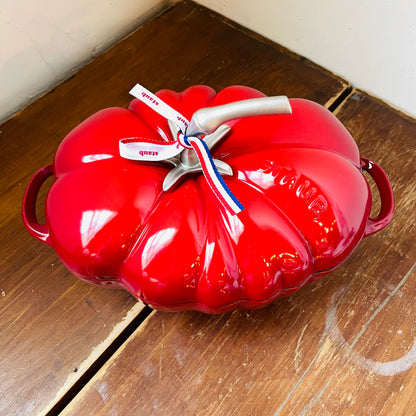 STAUB Cast Iron 3-qt Tomato Cocotte