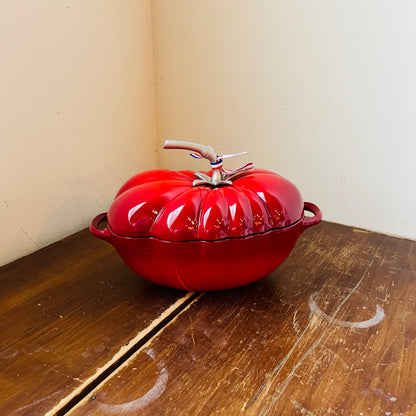 STAUB Cast Iron 3-qt Tomato Cocotte
