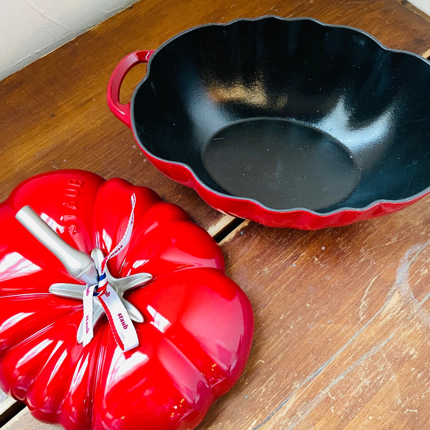 STAUB Cast Iron 3-qt Tomato Cocotte