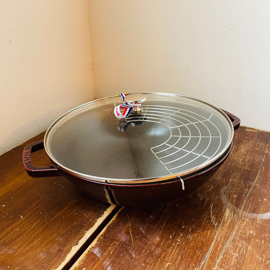 STAUB Cast Iron 4.5-qt Perfect Pan- Grenadine