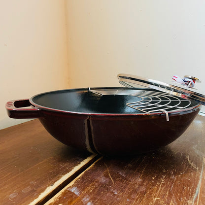 STAUB Cast Iron 4.5-qt Perfect Pan- Grenadine