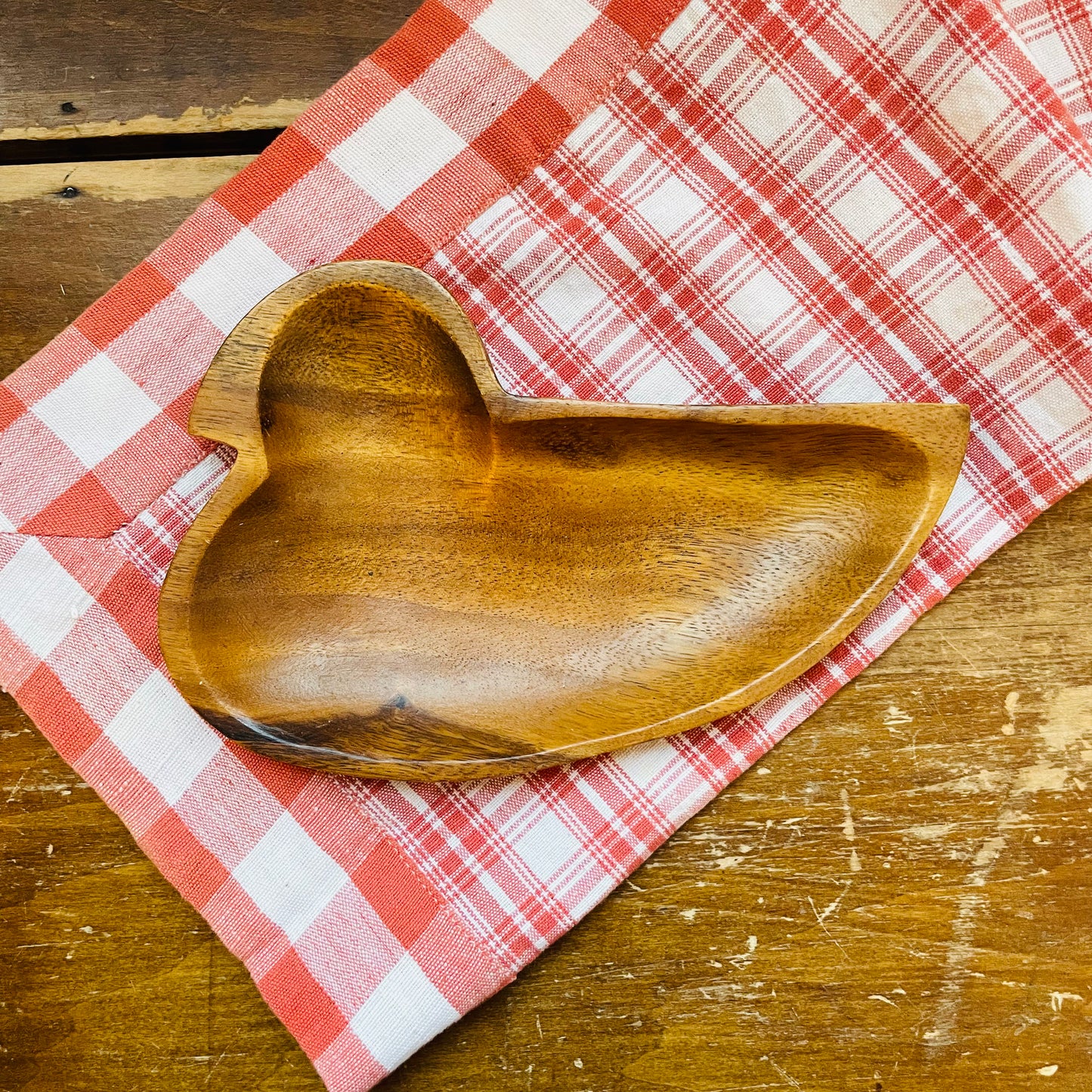 Wooden Duck Trinket Tray-Vintage
