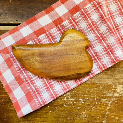 Wooden Duck Trinket Tray-Vintage