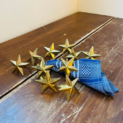 Gold Star Napkin Holders Set of 10-Vintage
