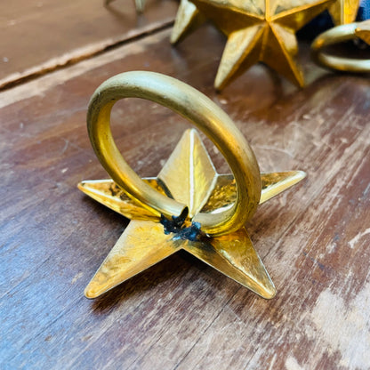 Gold Star Napkin Holders Set of 10-Vintage