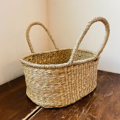 Seagrass Woven Seamstress Tote