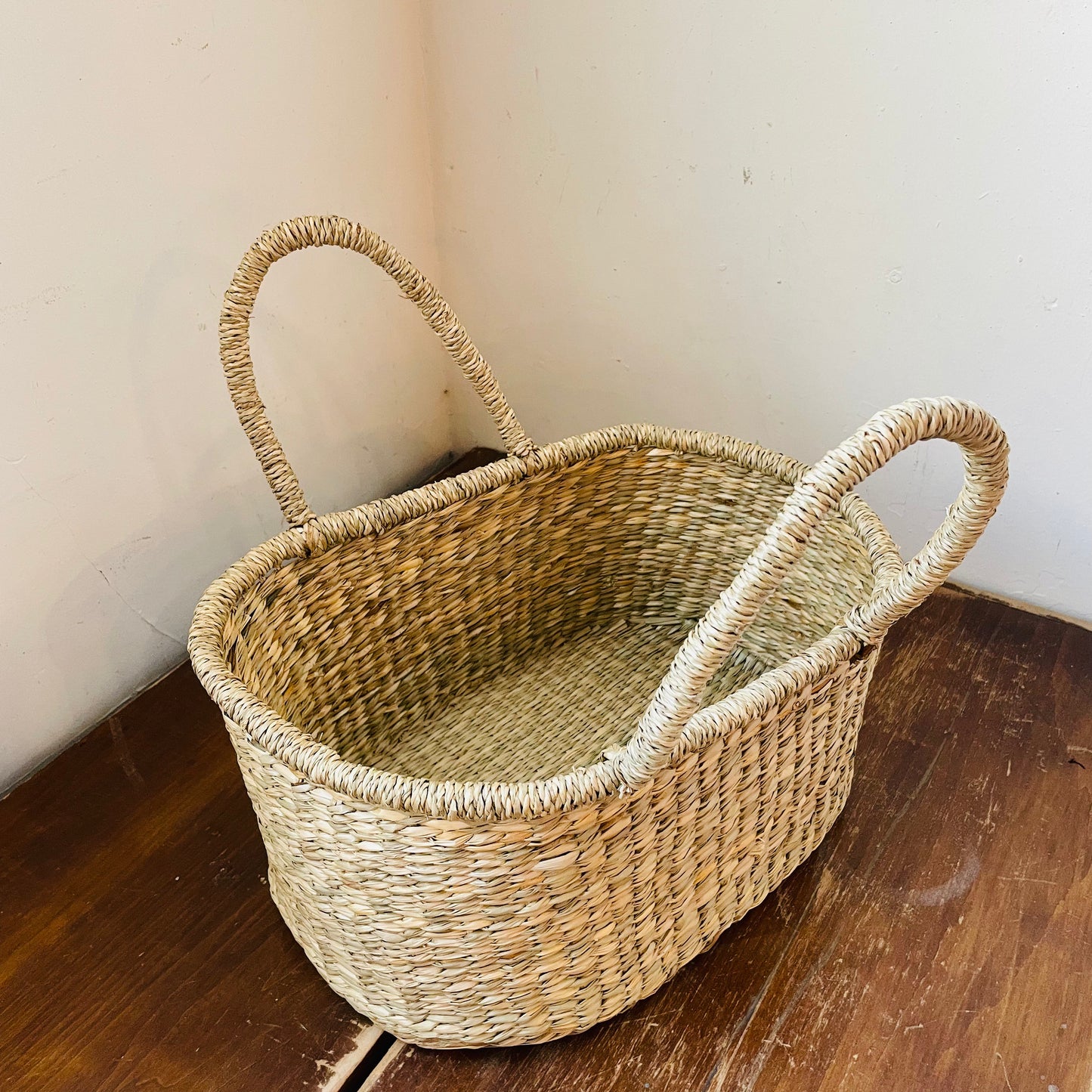 Seagrass Woven Seamstress Tote