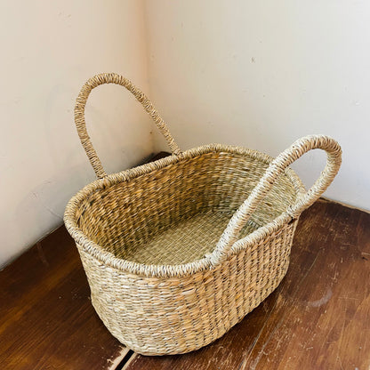 Seagrass Woven Seamstress Tote