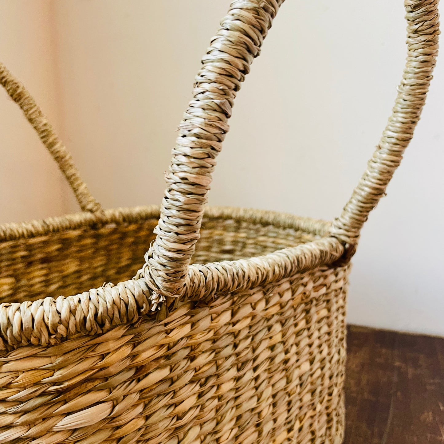 Seagrass Woven Seamstress Tote