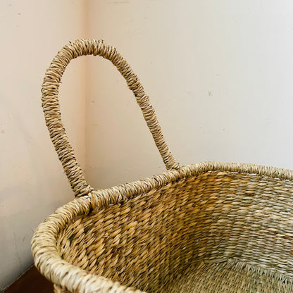 Seagrass Woven Seamstress Tote