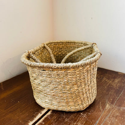 Seagrass Woven Seamstress Tote
