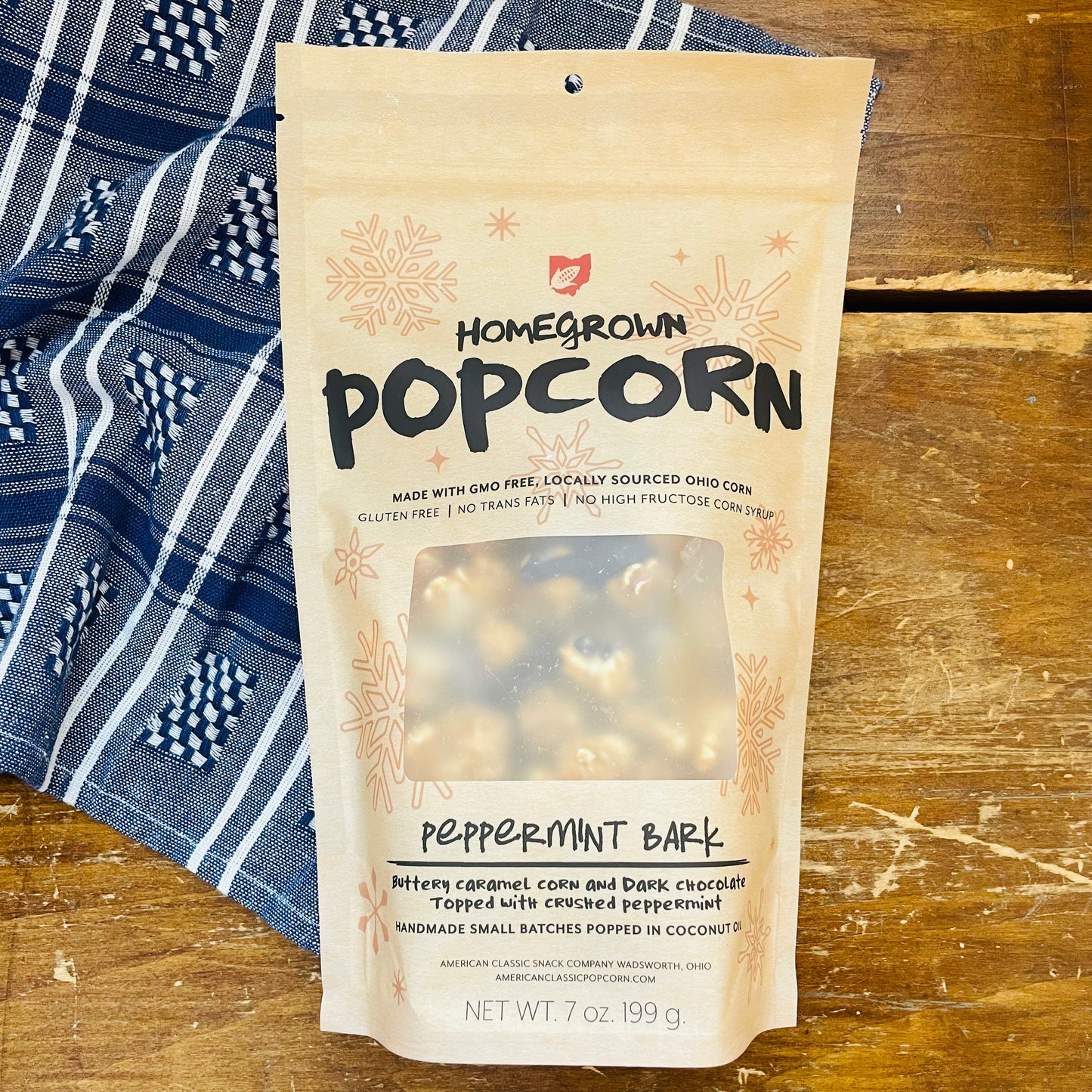 Homegrown Popcorn Peppermint Bark
