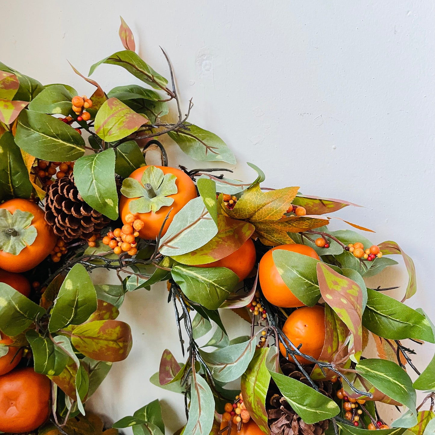 Autumn Persimmon Wreath