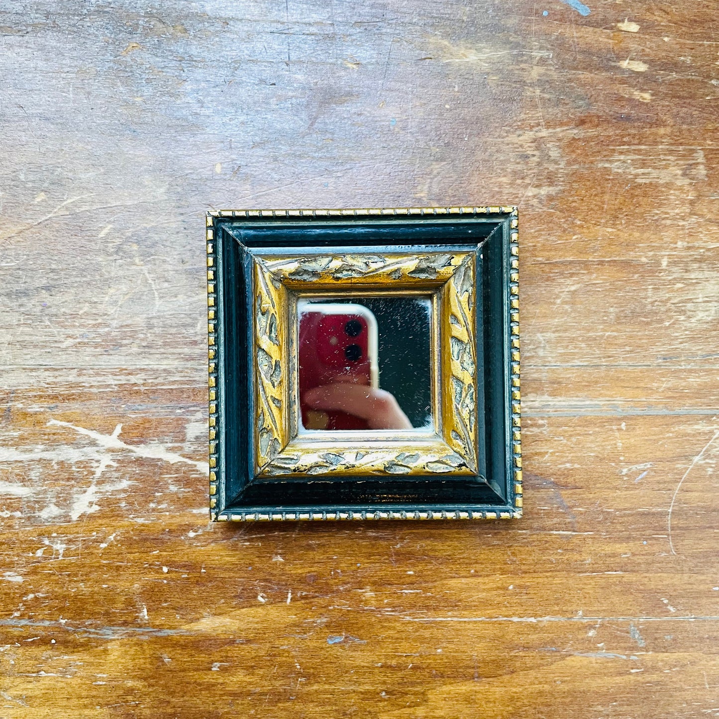 Small Framed Out Mirror- Vintage