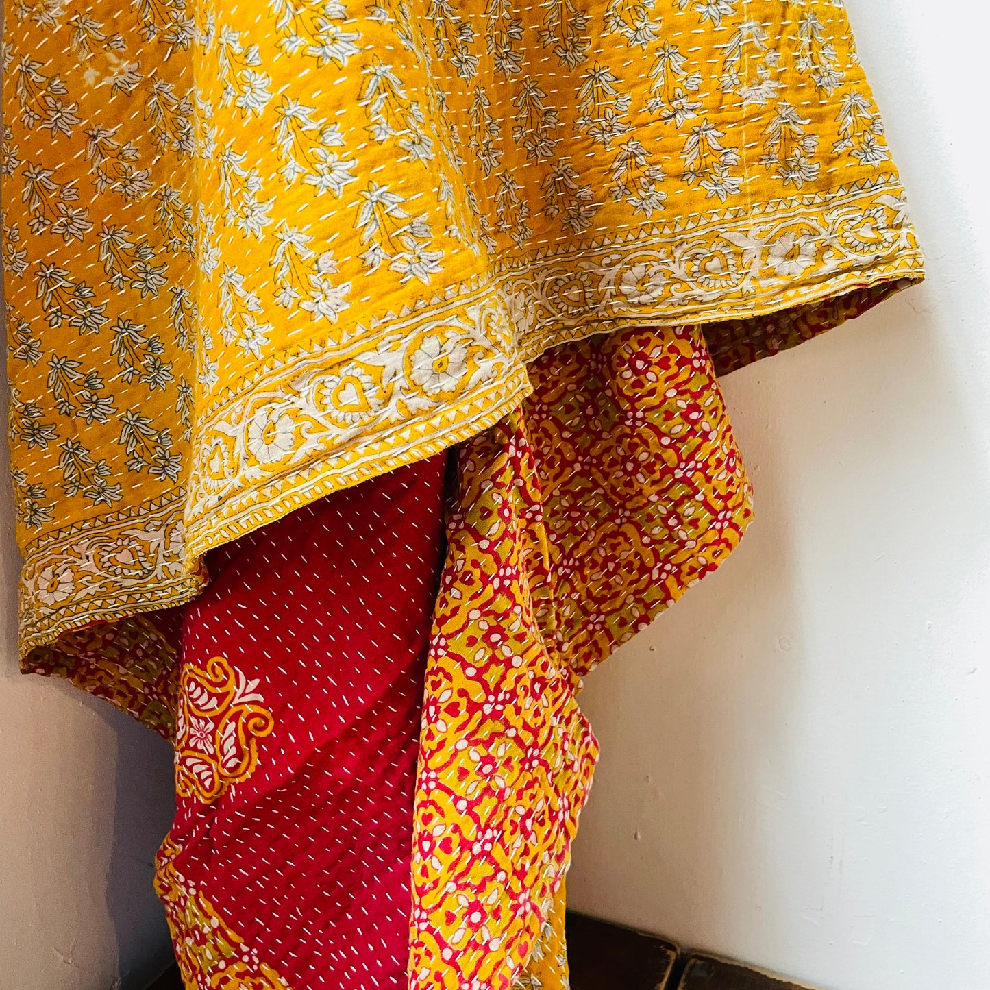 Kantha Stitch Throw- Vintage