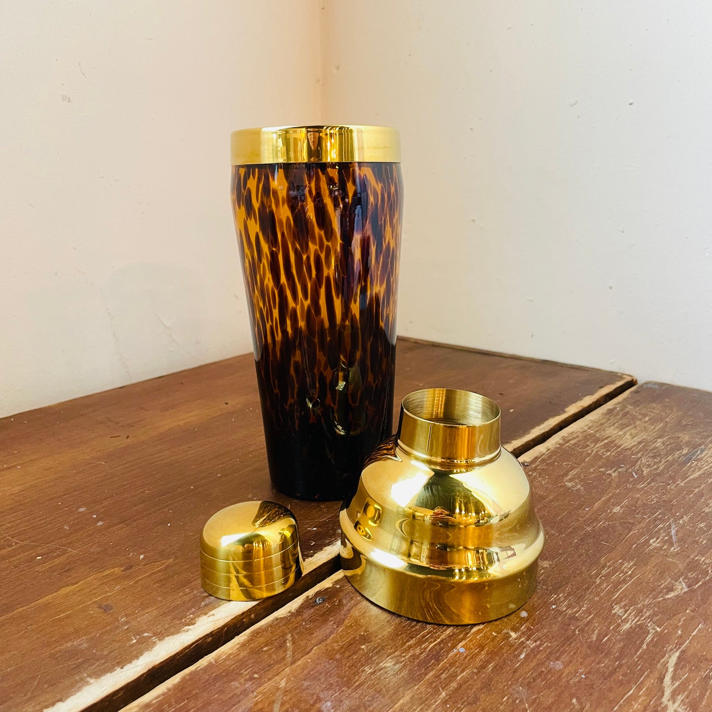 Tortoise Print Cocktail Shaker