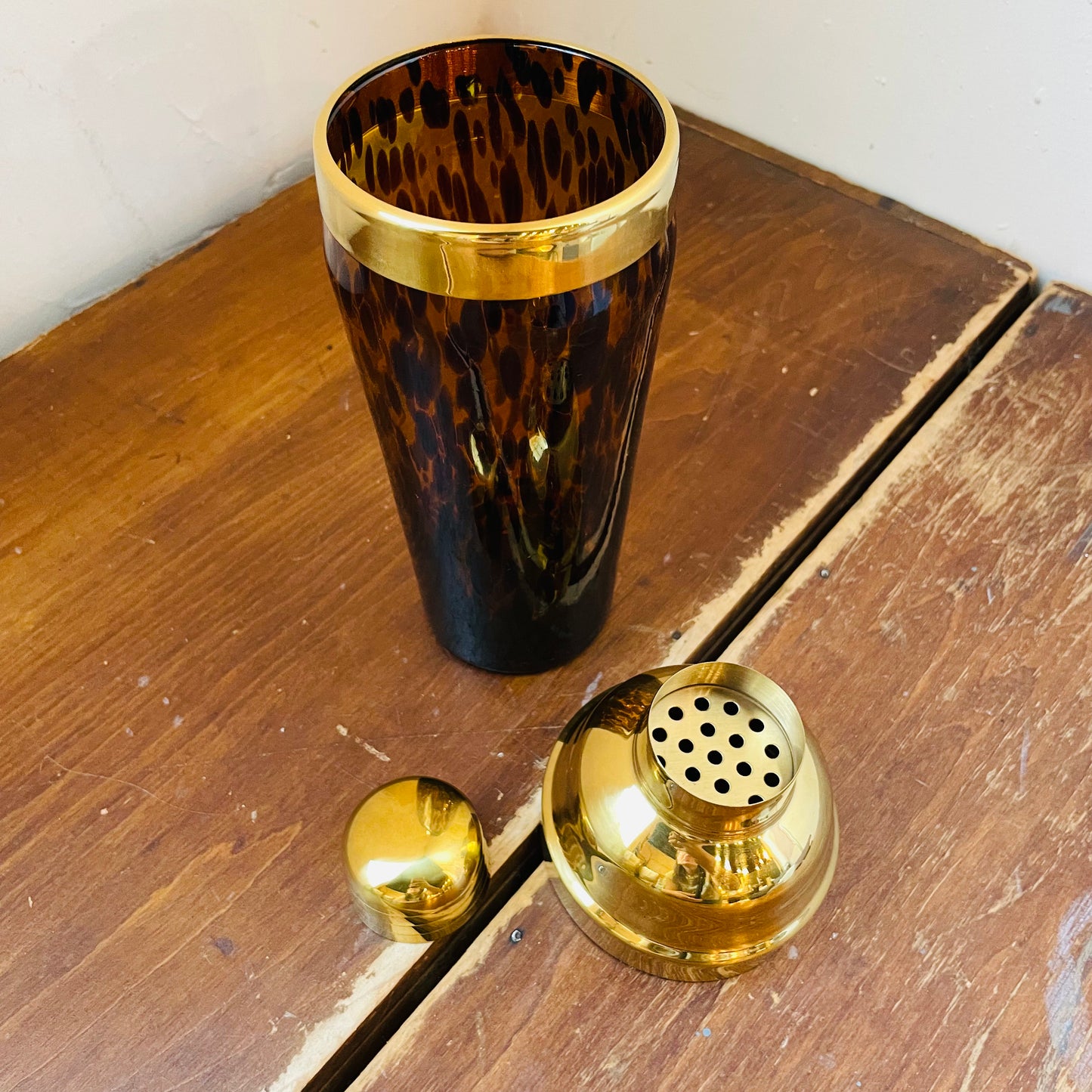 Tortoise Print Cocktail Shaker