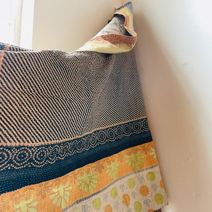 Kantha Stitch Throw- Vintage